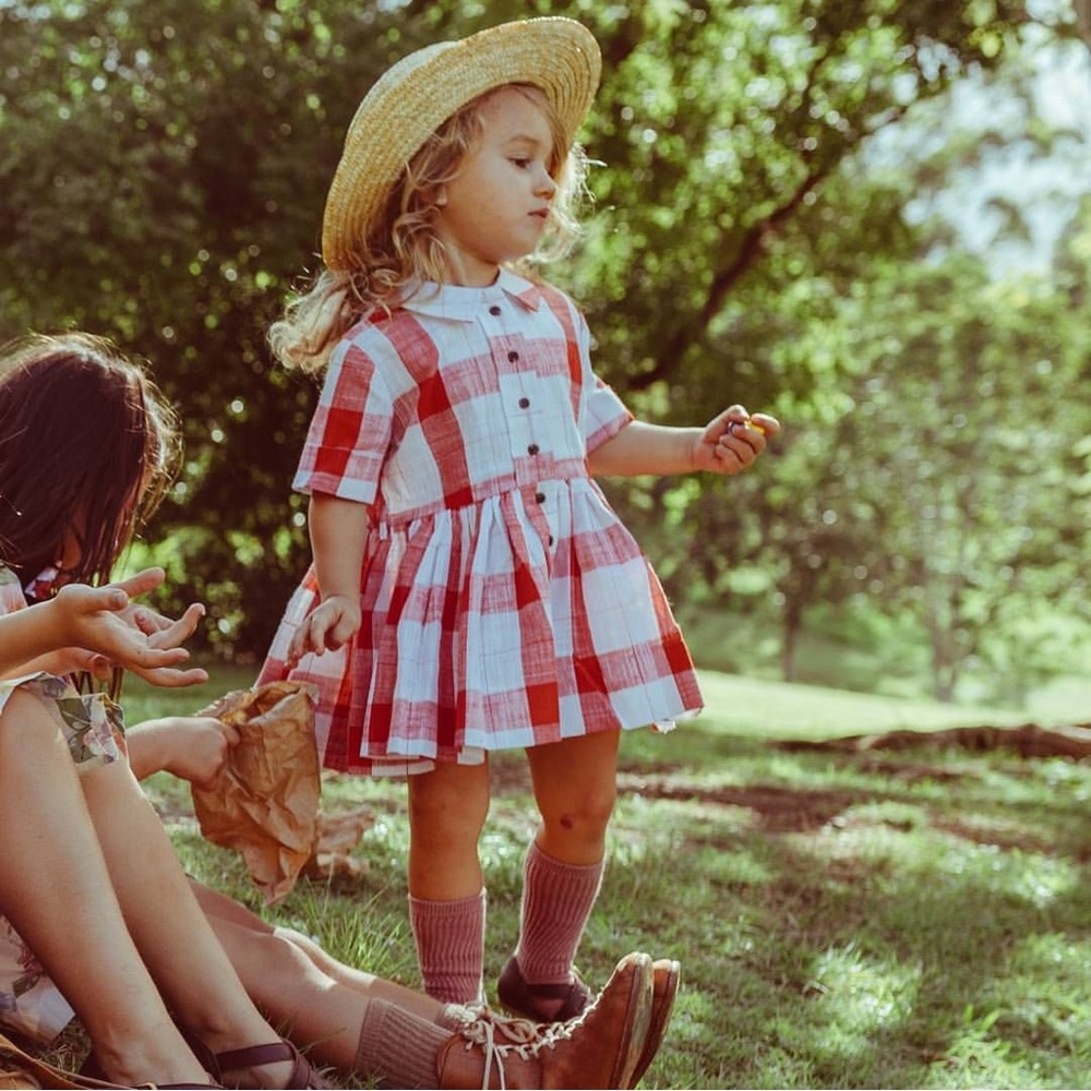 Lacey Lane | Red & White Checkered Hopscotch Dress | 7